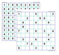 Sudoku #1013 and #1014 (Easy) - Free Printable Puzzles